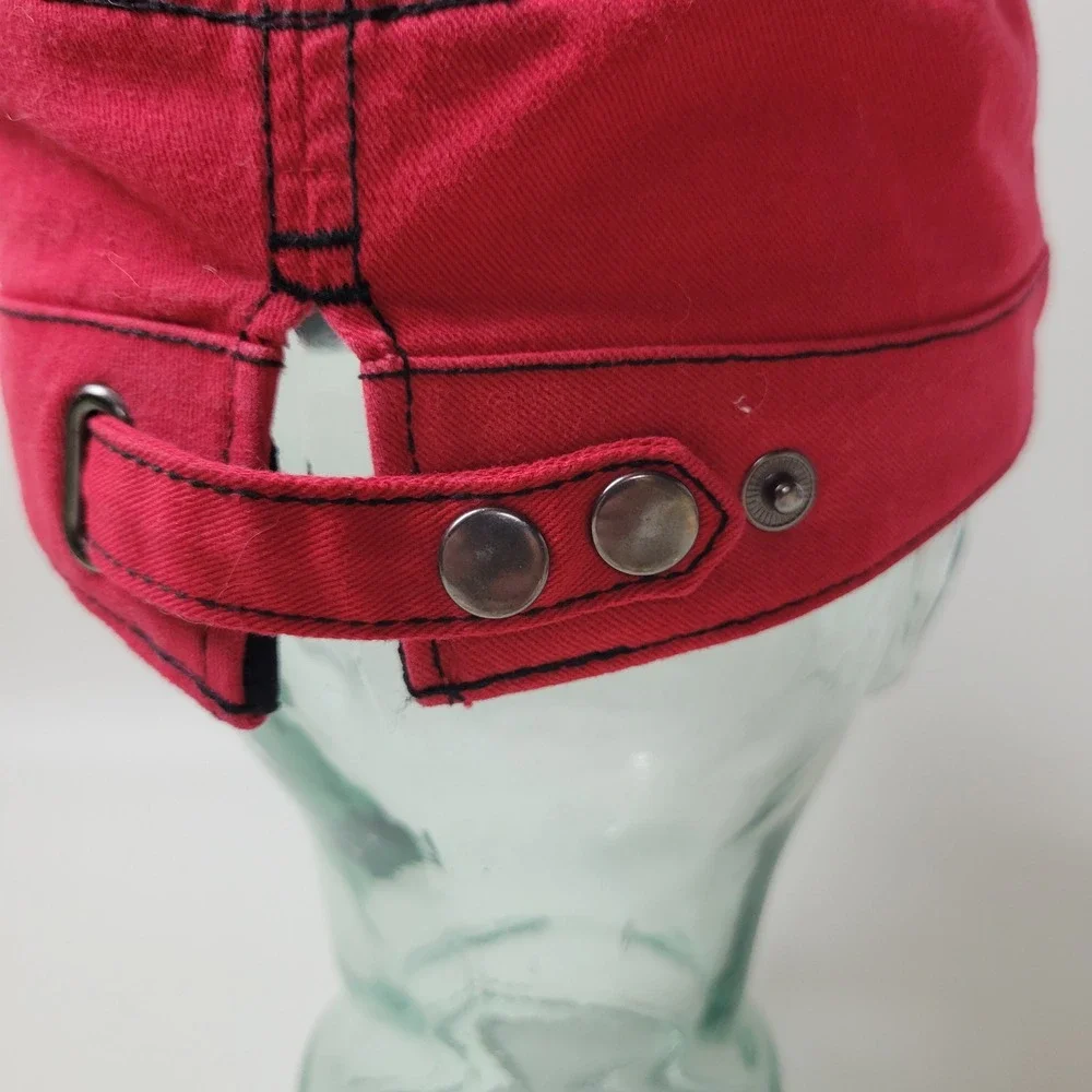 New Era Cincinnati Reds Women Red Cotton Cadet Military Hat Adjustable MLB Cap